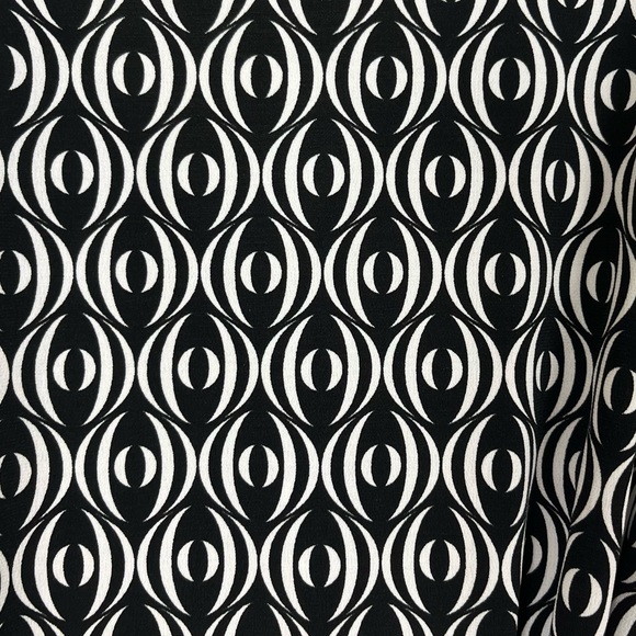 Bisou Bisou Michele Bohbot Black and White True Wrap Dress - Picture 7 of 16